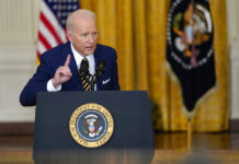 Biden Says Putin Will Pay ‘Dear Price’ if He Invades Ukraine President Joe Biden speaks during a news conference in the East Room of the White House in Washington, Wednesday, Jan. 19, 2022. Photo: Susan Walsh / AP