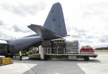 First Aid Flight Leaves for Tonga After Big Volcano Eruption In this photo provided by the New Zealand Defence Force, a Royal New Zealand Air Force C-130 Hercules is loaded before it leaves an airbase in Auckland, Thursday, Jan. 20, 2022, flying to Tonga with aid. Photo: CPL Dillon Anderson / New Zealand Defence Force via AP