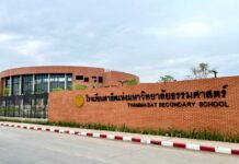 Thammasat’s High School Denies Teaching Distorted History Exterior of Thammasat Secondary School.