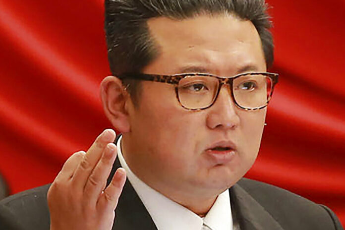 FILE - In this photo taken during Dec. 27 - Dec. 31, 2021 and provided on Jan. 1, 2022 by the North Korean government, North Korean leader Kim Jong Un attends a meeting of the Central Committee of the ruling Workers' Party in Pyongyang, North Korea. Independent journalists were not given access to cover the event depicted in this image distributed by the North Korean government. The content of this image is as provided and cannot be independently verified. Photo: Korean Central News Agency / Korea News Service via AP