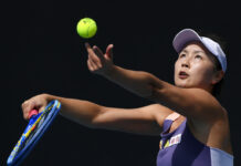 Peng Shuai Says Allegation Was “Enormous Misunderstanding” FILE - China's Peng Shuai serves to Japan's Nao Hibino during their first round singles match at the Australian Open tennis championship in Melbourne, Australia, on Jan. 21, 2020. Photo: Andy Brownbill / AP File