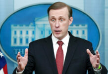 US Official: Russia Seeking Military Aid From China White House national security adviser Jake Sullivan speaks during a press briefing at the White House, Feb. 11, 2022, in Washington. President Biden is sending his national security adviser for talks with a senior Chinese official in Rome on Monday, March 14, 2022. Photo: Manuel Balce Ceneta / AP