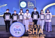Siam Piwat’s properties and world-class convention center bring home 7 awards at The Best of SHA Awards 2021