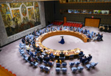 China and Russia Defend North Korea Vetoes in First at UN The United Nations Security Council meets on threats to international peace and security, Wednesday, June 8, 2022 at United Nations headquarters. Photo: Mary Altaffer / AP