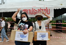 Opinion: As Prayut Survives Censure Vote, Attention Should Shift to Key Policies and General Elections Anti-government protesters hold boxes of people's no-confidence votes during a protest in front of the parliament on July 19, 2022.