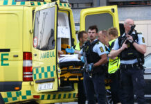 3 Dead, 3 Critically Wounded in Shooting at Denmark Mall An ambulance and armed police outside the Field's shopping center, in Orestad, Copenhagen, Denmark, Sunday, July 3, 2022, after reports of shots fired. Photo: Olafur Steinar Gestsson / Ritzau Scanpix via AP