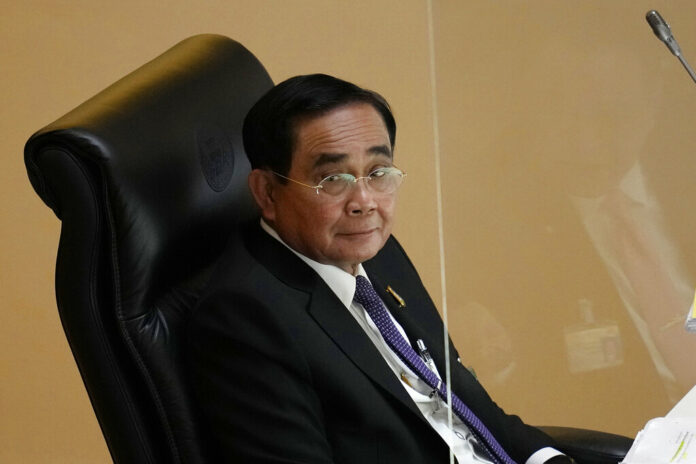 FILE - Thailand Prime Minister Prayuth Chan-ocha attends a no-confidence debate at the Parliament in Bangkok, Thailand, on July 19, 2022. Photo: Sakchai Lalit / AP File