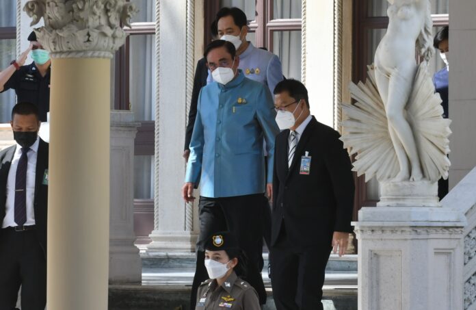 PM Prayut Chan-o-cha at Government House on August 23, 2022.
