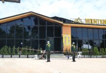 Opinion: Mountain B Pub Fire: Why Safety Culture Is Abysmally Low in Thailand Soldiers stand guard in front of Mountain B pub in the Sattahip district of Chonburi province on Aug. 5, 2022.