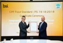 BSI grants the first-ever CPF Food Standard certification to Korat’s Chicken Processing