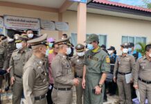 Childcare Center Mass Shooting Death Toll Rises to 37 Police outside Uthai Sawan childcare center in Nong Bua Lamphu province on Oct. 6, 2022.