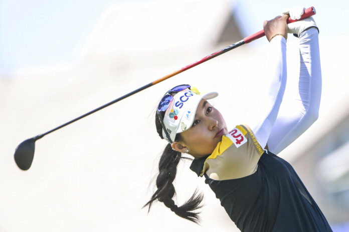 FILE - Atthaya Thitikul of Thailand watches her shot on the 16th hole during the LPGA Walmart NW Arkansas Championship golf tournament on Sept. 25, 2022, in Rogers, Ark. Photo: Michael Woods / AP File