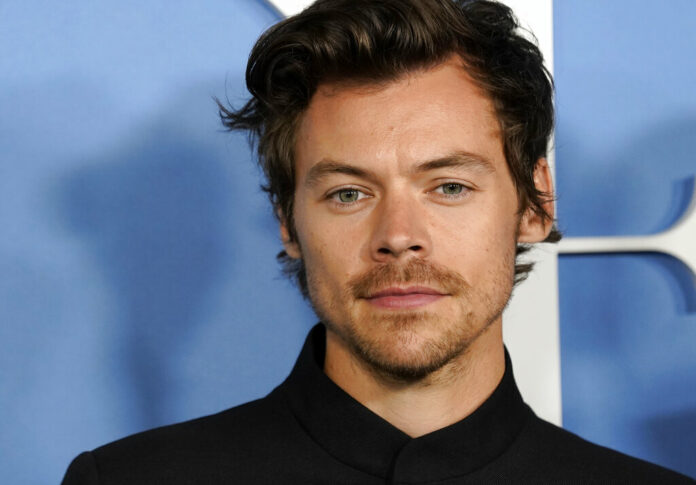 Harry Styles poses at at the Los Angeles premiere of Harry Styles poses at at the Los Angeles premiere of