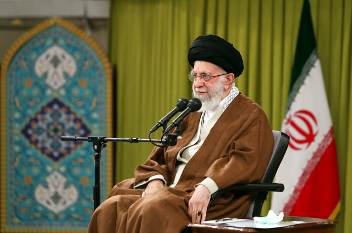 FILE - In this picture released by the official website of the office of the Iranian supreme leader, Supreme Leader Ayatollah Ali Khamenei speaks during a meeting with a group of Basij paramilitary force in Tehran, Iran, Nov. 26, 2022. Photo: Office of the Iranian Supreme Leader via AP File