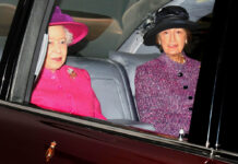Buckingham Palace Household Member Resigns Amid Race Comment FILE - Britain's Queen Elizabeth II, left, and her then lady in waiting, Lady Susan Hussey arriving at St Mary Magdalene Church, on the royal estate at Sandringham in Norfolk, England, Jan. 23, 2011. Photo: Chris Radburn / PA via AP File