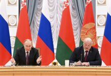 Putin in Belarus, Eyeing Next Steps in Ukraine War Russian President Vladimir Putin and Belarusian President Alexander Lukashenko attend the talks in Minsk, Belarus, Monday, Dec. 19, 2022. Photo: Pavel Bednyakov, Sputnik / Kremlin Pool Photo via AP