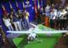 FILE - A suspected North Korean drone is viewed at the Defense Ministry in Seoul, South Korea, on June 21, 2017. Photo: Lee Jung-hoon / Yonhap via AP File