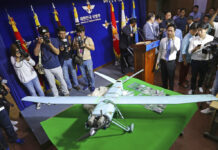 FILE - A suspected North Korean drone is viewed at the Defense Ministry in Seoul, South Korea, on June 21, 2017. Photo: Lee Jung-hoon / Yonhap via AP File