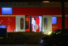 Germany: Victims of Fatal Train Attack Identified as 2 Teens An investigator in a white protective suit works in the regional train that had been driven onto a siding in Neumunster, Germany, Wednesday, Jan. 25, 2023. Photo: Jonas Walzberg/dpa via AP