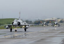 Taiwan Activates Defenses in Response to China Incursions FILE - Taiwanese Mirage 2000 fighter jets taxi along a runway during a drill at an airbase in Hsinchu, Taiwan, Wednesday, Jan. 11, 2023. Photo: Johnson Lai / AP File