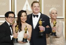 Michelle Yeoh, Brendan Fraser Win at Academy Awards
