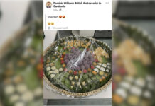 Opinion: Understanding Thai Cultural Jingoism: A Case of “Cambodian” Desserts A screenshot of a Facebook post by British Ambassador to Cambodia Dominic Williams showing a plate of desserts with a caption in Khmer translated as "Khmer desserts." Photo: Dominic Williams / Facebook