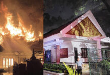 Fire Damages Part of Cambodian King’s Residence Near Temple