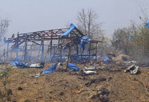 Airstrikes on Myanmar Village Feared To Have Killed 100