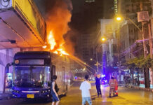 The EV Bus Caught Fire When the Roof Hit the Bridge Beam
