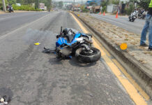 A Russian On Motorbike Crashes Into A Car In Phuket