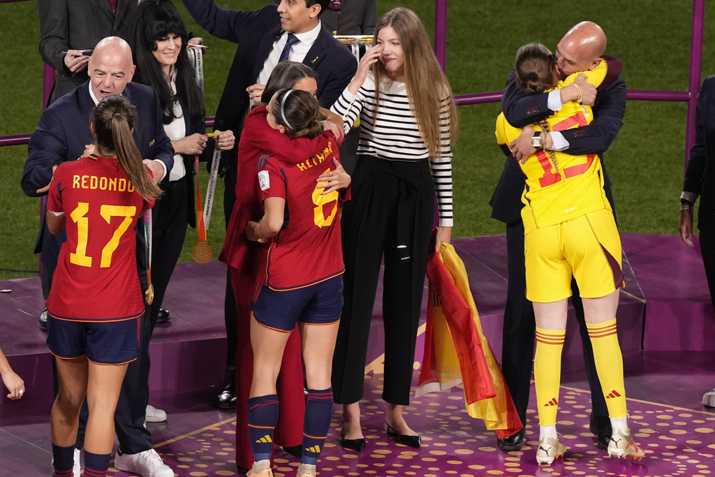 FIFA opens case against Spanish soccer official who kissed player on lips  at Women's World Cup