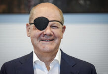 German Chancellor Scholz Tweets Picture of Himself With Black Eye Patch After Jogging Accident