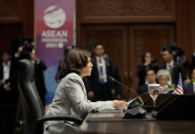 In Southeast Asia, Harris Says ‘We Have To See the Future’