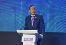 Opinion: When Thai Billionaire PM Srettha Talks About the Poor PM Srettha Thavisin gives a keynote speech at a symposium organized by Prachachart at the Athenee Hotel in Bangkok on Sept. 29, 2023.