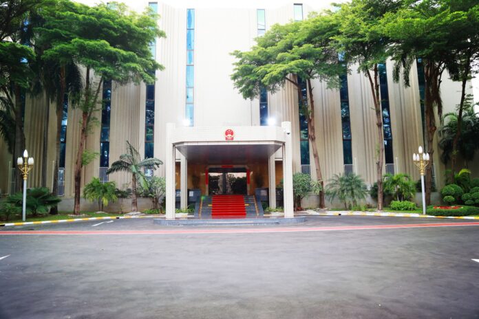 Chancery of the Chinese Embassy in Bangkok. Photo: Chinese Embassy Bangkok / Facebook