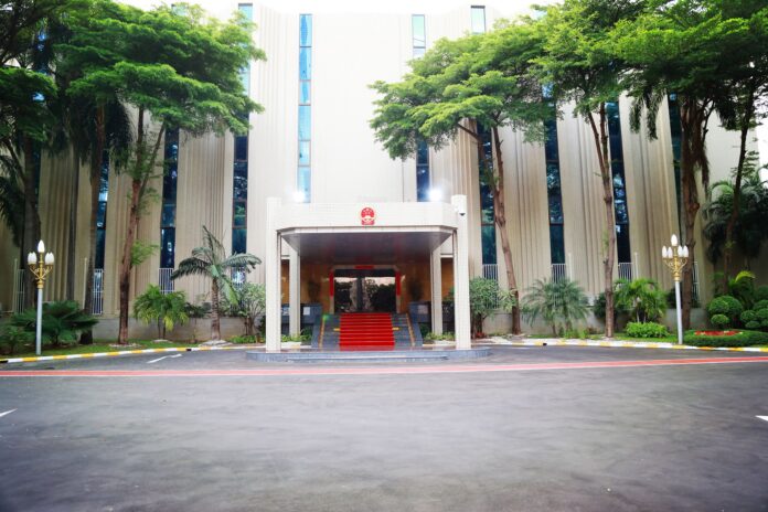 Chancery of the Chinese Embassy in Bangkok. Photo: Chinese Embassy Bangkok / Facebook Chancery of the Chinese Embassy in Bangkok. Photo: Chinese Embassy Bangkok / Facebook