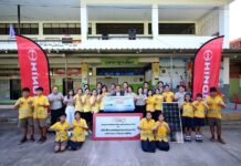 Hino donates solar panel to Ban Lan Ueang School, Sukhothai