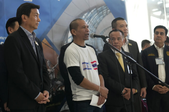 Israel Palestinians Thai Hostages