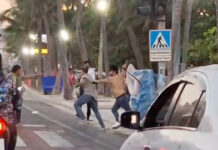 Indians And Thais Fighting On Pattaya Road Are Questioned By Police