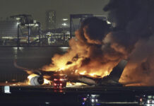 Planes Catch Fire After a Collision at Japan’s Haneda Airport, Killing 5 Haneda