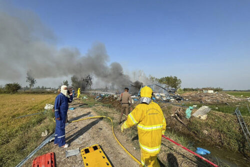 Officials In Thailand Say An Explosion At A Rural Fireworks Factory Has Killed About 20 People