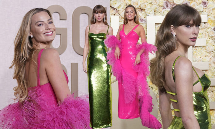 Golden Globes Fashion: Taylor Swift Stuns In Shimmery Green And Margot Robbie Goes Full Barbie