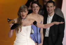 Taylor Swift Wins Album of the Year at the Grammy Awards for the Fourth Time, Setting a New Record Grammy Awards