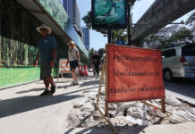 Improved Bangkok Sidewalks Will Be Ready for Songkran sidewalks