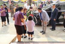 Opinion: Vacharaesorn’s Wish to Return to Thailand Permanently Raises Many Questions Vacharaesorn Vivacharawongse greets students during a visit to Kanchanaburi Provincial Deaf School in Kanchanaburi province on March 12, 2024.