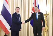 “Indeed!” Srettha Rejoices Cameron’s Praise for Thailand Cameron