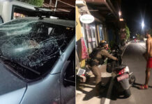 An Egyptian Man Gets Enraged and Smashes Phuket Taxi