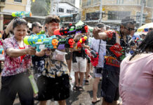 Water Guns Are in Full Blast To Mark Thai New Year Festivities Despite Worries About Heat Wave
