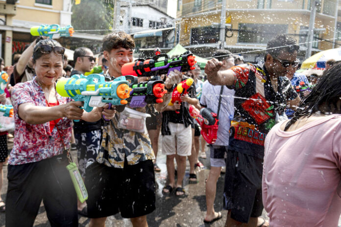 Water Guns Are in Full Blast To Mark Thai New Year Festivities Despite  Worries About Heat Wave