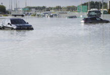 A Storm Dumps Record Rain Across the Desert Nation of UAE and Floods the Dubai Airport